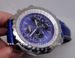 Copy Breitling Bentley Blue Chronograph Blue Leather watch